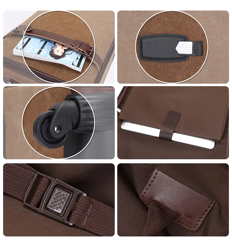 360-degree spinner wheels for smooth mobility on the BEARKY CZ1001s suitcase